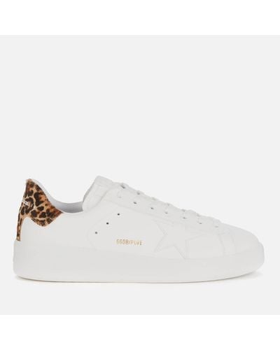 Golden Goose Pure Star Leather Sneakers - White