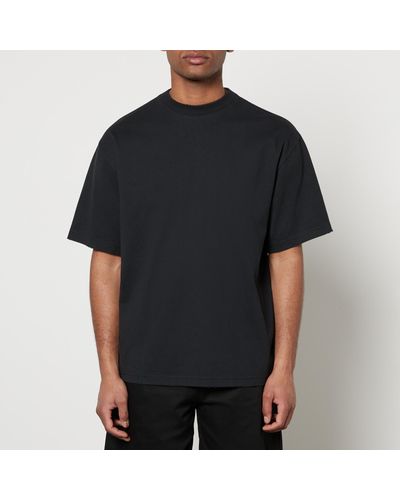 Axel Arigato Series Distressed Cotton-Jersey T-Shirt - Black