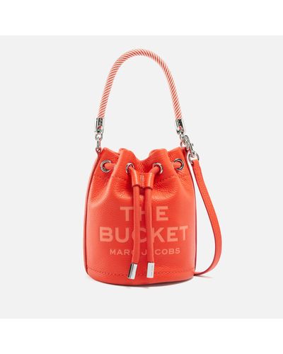 Marc Jacobs The Mini Bucket Bag Leather - Orange