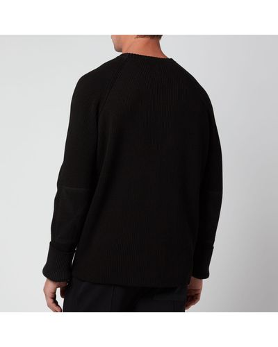 Tom Wood Military Knit Sweater - Black