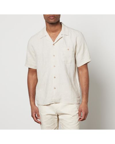 Percival Linen Cuban Shirt - White