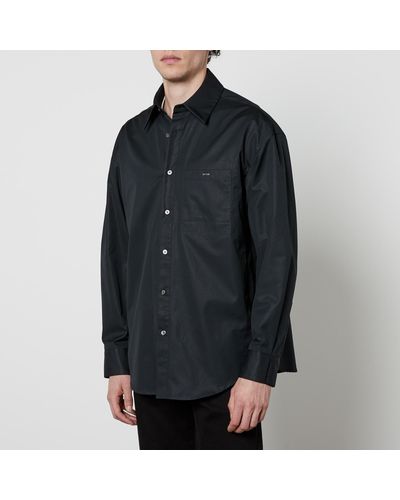 WOOYOUNGMI Cotton-Poplin Shirt - Black