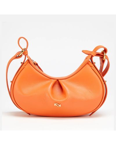 Yuzefi Mini Bean Shoulder Bag - Orange
