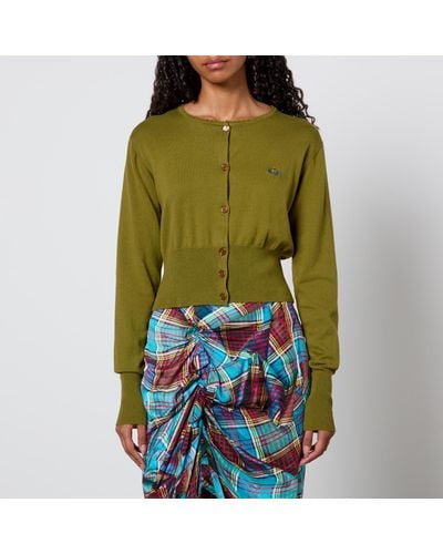 Vivienne Westwood Bea Cotton And Cashmere Cardigan - Green