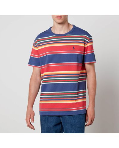 Polo Ralph Lauren Striped Cotton T-Shirt - Red