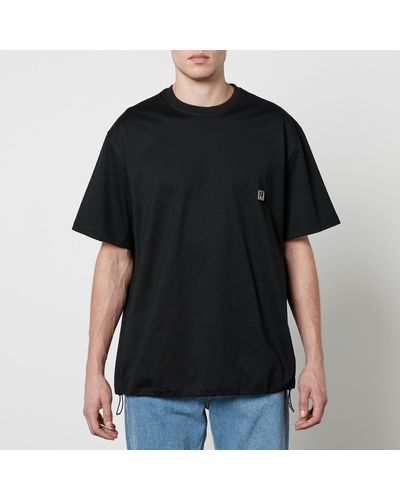WOOYOUNGMI Cotton-Jersey T-Shirt - Black