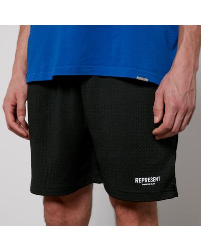 Represent Owner'S Club Mesh Shorts - Black