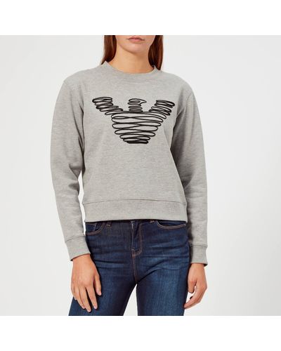grey armani sweatshirt