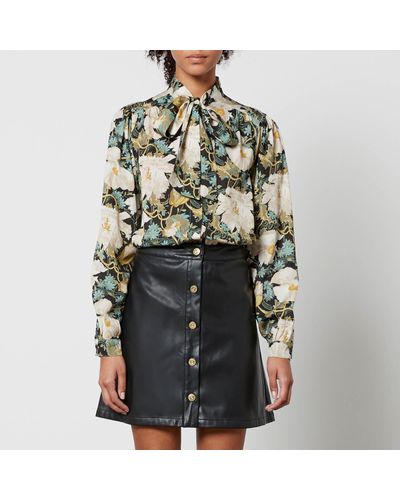 Barbour X House of Hackney Daintry Floral-print Lyocell Shirt - Black