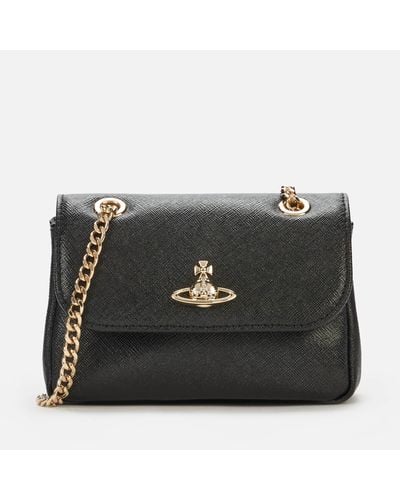 Vivienne Westwood Victoria Small Purse With Chain - Black