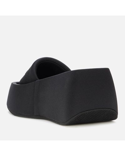 Alexander Wang Taji Platform Slide Sandals - Black