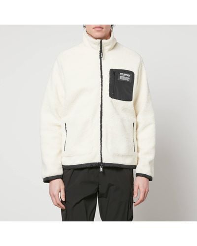 Axel Arigato Fleece And Shell Jacket - White