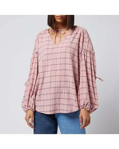 Munthe Chip Blouse - Red