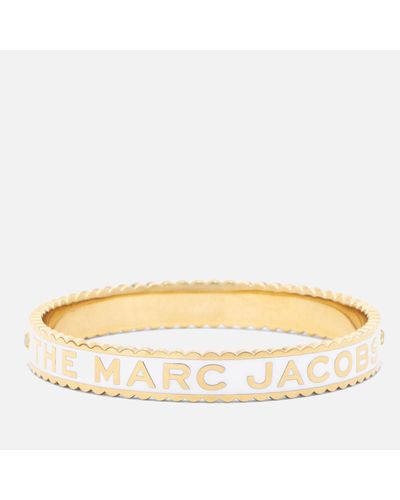 Marc Jacobs The Medallion Gold-plated, Enamel And Crystal Bracelet - Metallic