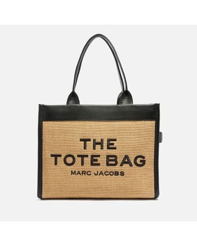 Marc Jacobs The Large Straw Tote Bag - Metallic