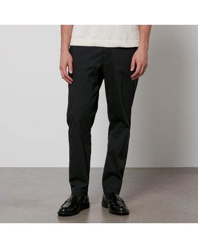 NN07 Billie Cotton-Blend Relaxed-Fit Trousers - Black
