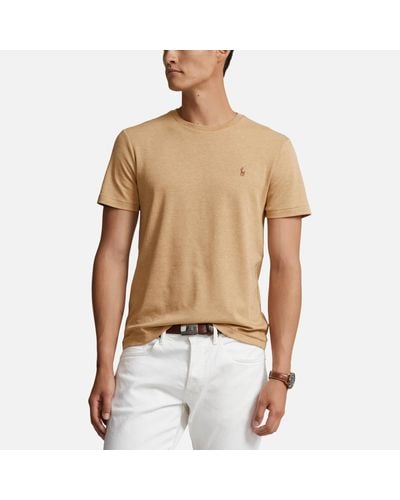Polo Ralph Lauren Custom Slim-Fit Cotton T-Shirt - Natural