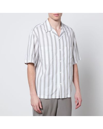 Barena Solana Striped Cotton Shirt - White