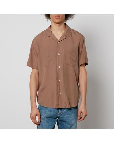 Corridor NYC Lyocell Camp Shirt - Brown
