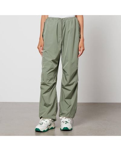 Anine Bing Reid Recycled Shell Cargo Trousers - Green