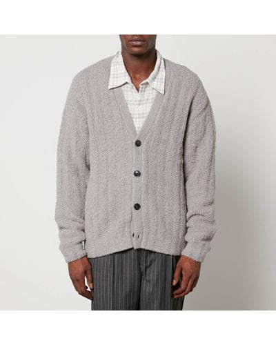 mfpen House Wool-Blend Fleece Cardigan - Gray