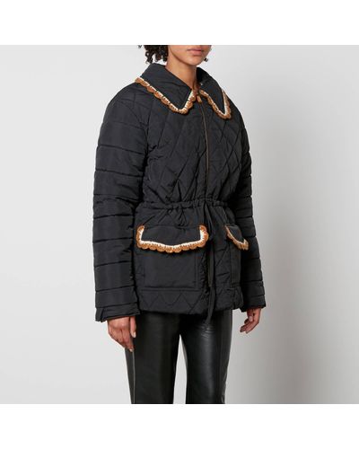 TACH Blossom Quilted Jacket - Black