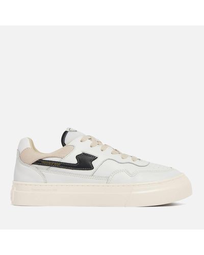 Stepney Workers Club ’S Pearl S-Strike Leather Sneakers - White