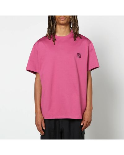 WOOYOUNGMI Logo-print Cotton-jersey T-shirt - Pink