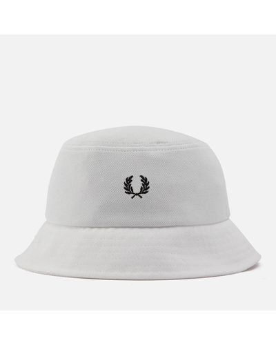 Fred Perry Cotton-Piqué Bucket Hat - Gray