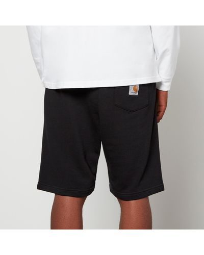 Carhartt Pocket French Cotton-terry Sweat Shorts - Black