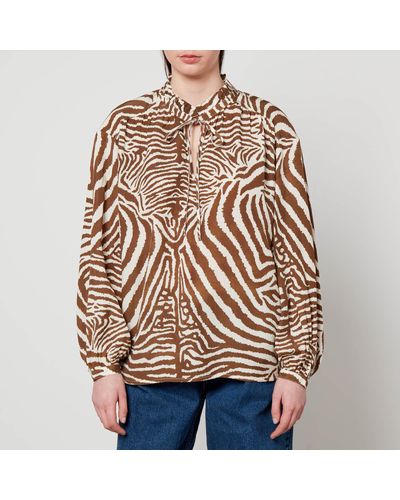 Barbour X House of Hackney Printed Lyocell Shirt - Brown
