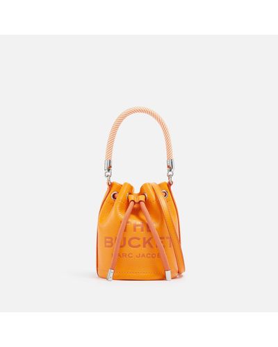 Marc Jacobs The Micro Bucket Bag Leather - Orange