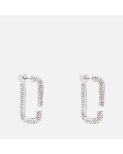 Marc Jacobs Pave Hoops - White