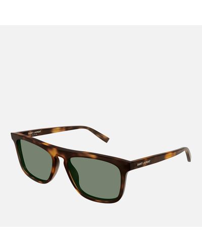 Saint Laurent Acetate Wayfarer-frame Sunglasses - Green