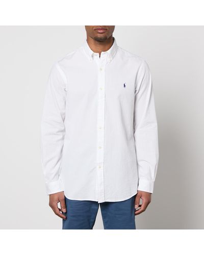 Polo Ralph Lauren Striped Seersucker Shirt - White