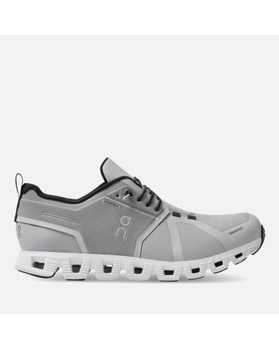 On Shoes Cloud 5 Waterproof Mesh Running Sneakers - Gray