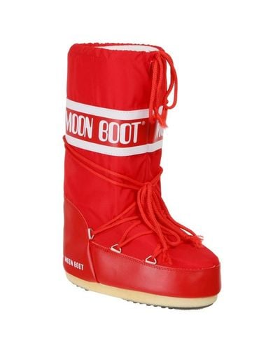Moon Boot Nylon Boots - Red