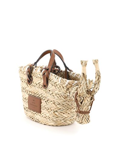 Anya Hindmarch Donkey Small Basket Bag in Beige,Brown (Natural 
