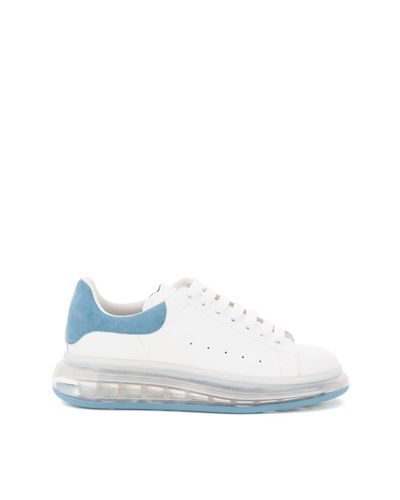 Alexander McQueen SNEAKER OVERSIZE SUOLA TRASPARENTE da uomo di colore blu