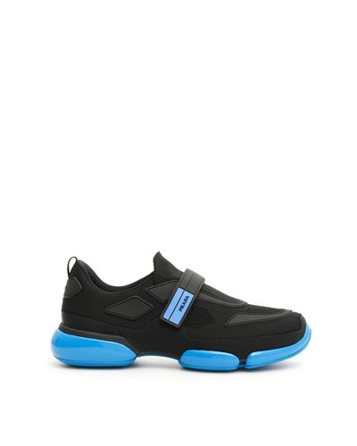 Prada Leather Black And Blue Cloudbust 