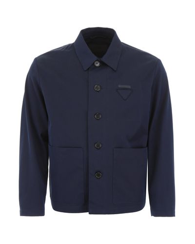 Prada Short Cover Jacket in Navy (Blue) for Men - Lyst