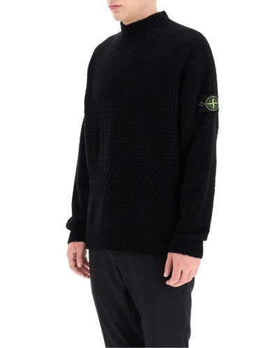 stone island mock neck jumper