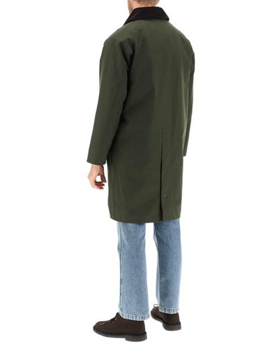 Barbour White Label Corduroy Burghley Waterproof Jacket in Green,Brown  (Green) for Men - Lyst