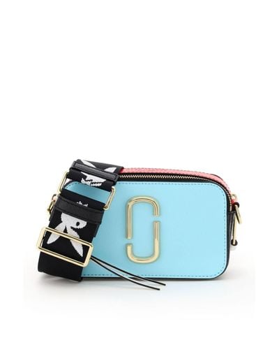 Marc Jacobs The Snapshot Small Camera Bag in Light Blue,Black,Red (Blue ...
