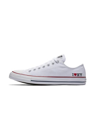 Converse Canvas Chuck Taylor All Star I Love Ny Low Top Shoes White Size  9.5 11.5 - Lyst