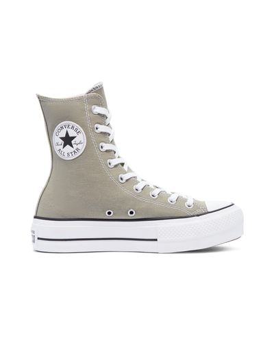 Converse Color Extra High Platform Chuck Taylor All Star in Green - Lyst