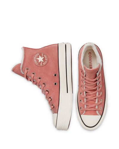 converse rose fourrure