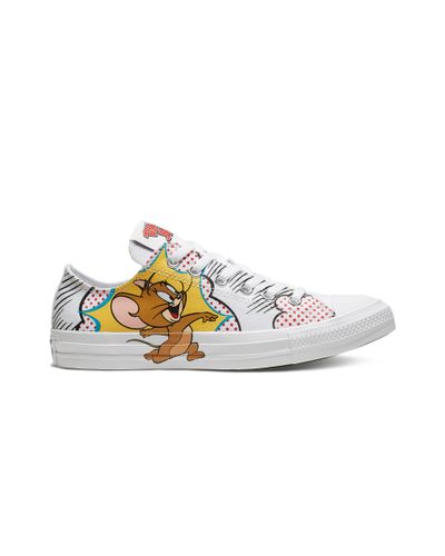 Converse Tom And Jerry Chuck Taylor All Star Low Top in White for Men - Lyst