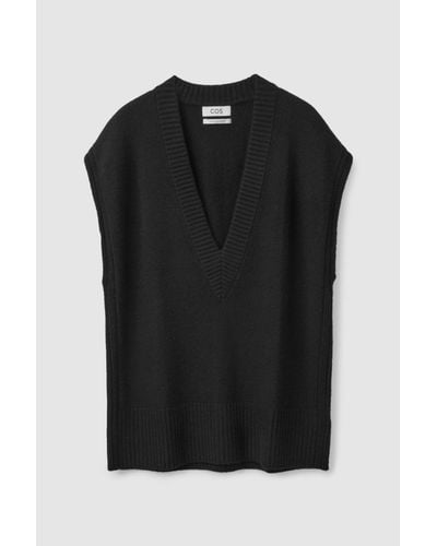 cos knitted vest