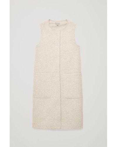 long wool gilet